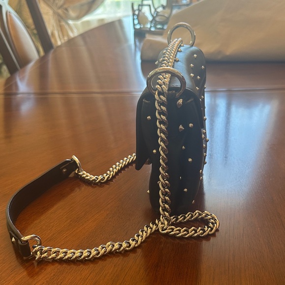 Alexander McQueen Authentic Elegant Black Studded Chain mini Bag. MINT CONDITION - Picture 5 of 13